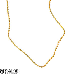 שרשרת חבל כסף - תכשיטי ים-אור - שרשרת 2.5 ממ