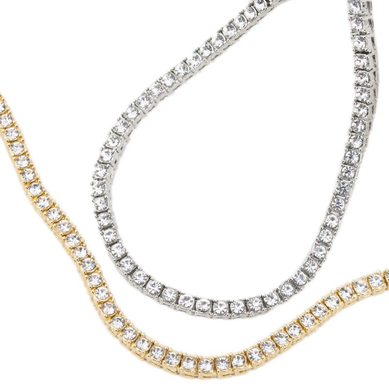 צמיד זהב טניס עם אבנים - תכשיטי ים אור