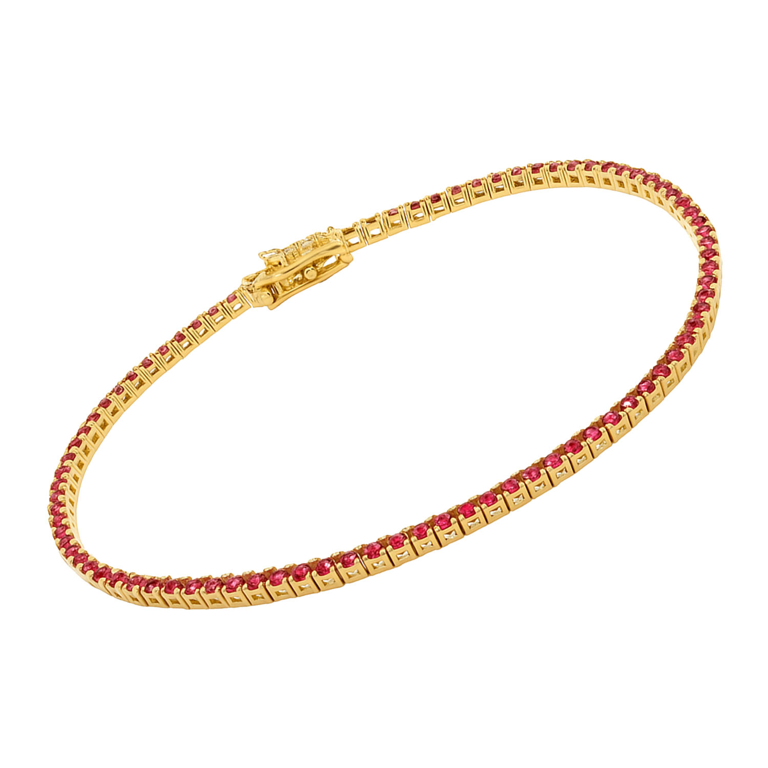 צמיד טניס 3 ממ אבני חן רובי - תכשיטי ים אור