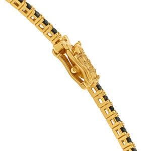 צמיד טניס 3 ממ אבנים שחורות - תכשיטי ים אור