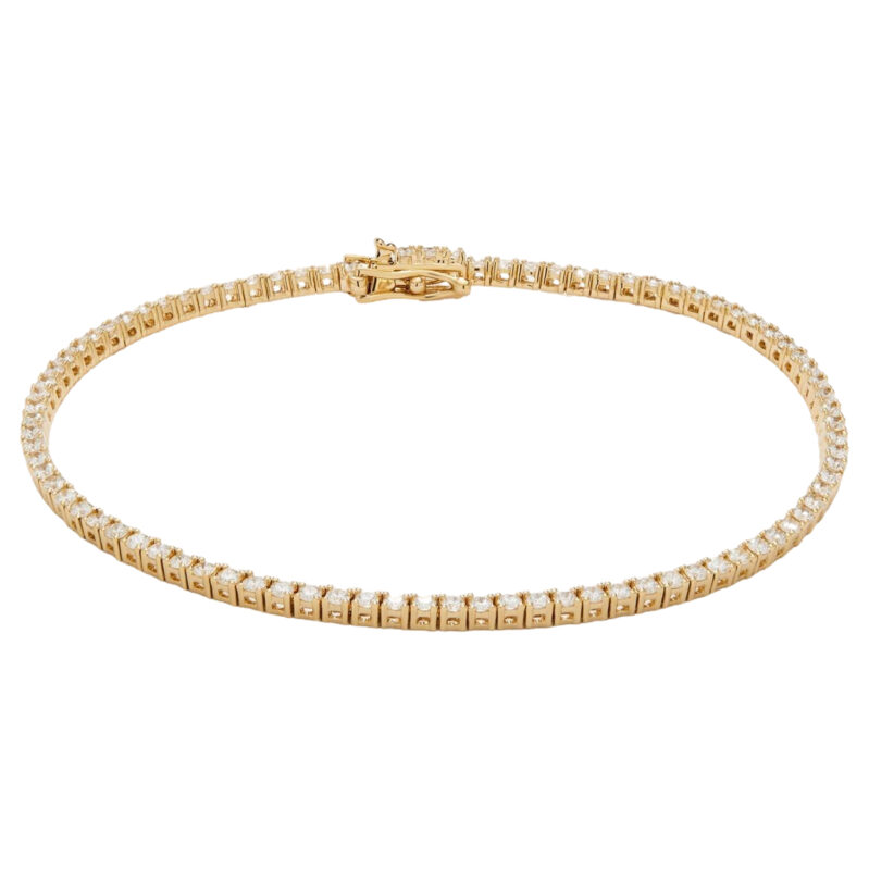 צמיד טניס 3 ממ עם אבני חן - תכשיטי יםאור