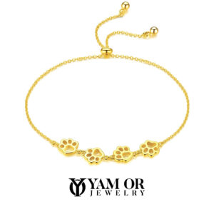 צמיד כף רגל ציפוי זהב - תכשיטי ים אור