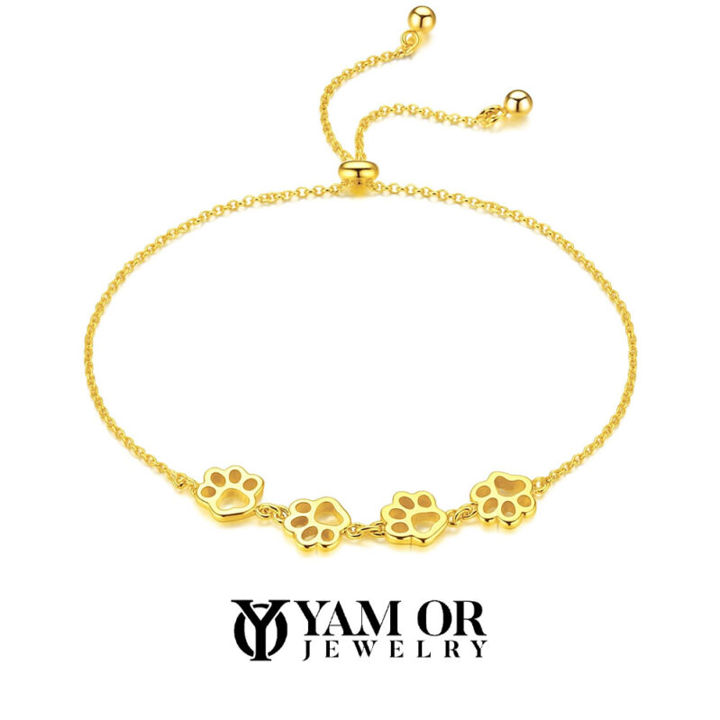 צמיד כף רגל ציפוי זהב - תכשיטי ים אור