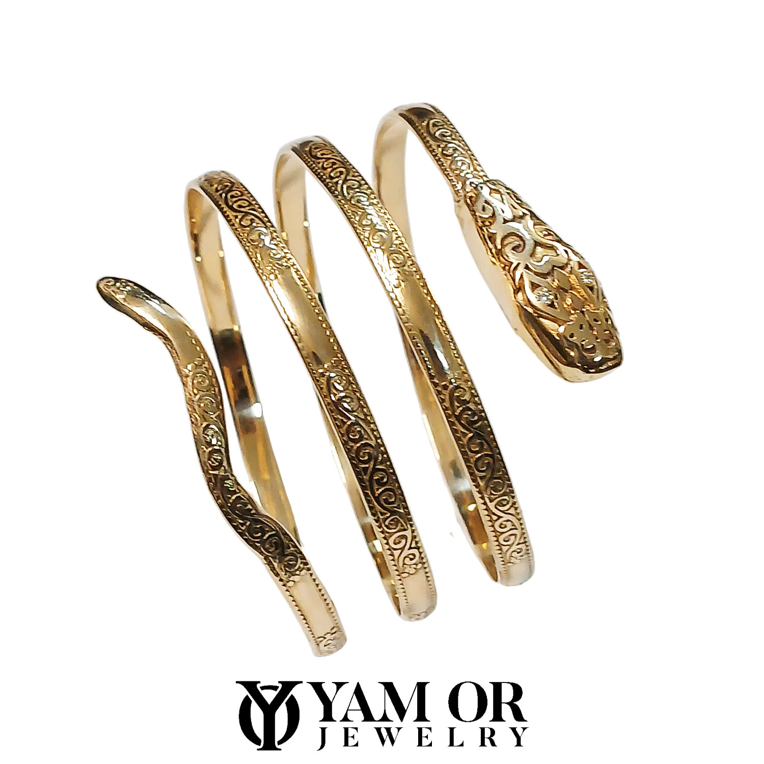 צמיד מרוקאי זהב צהוב 14K