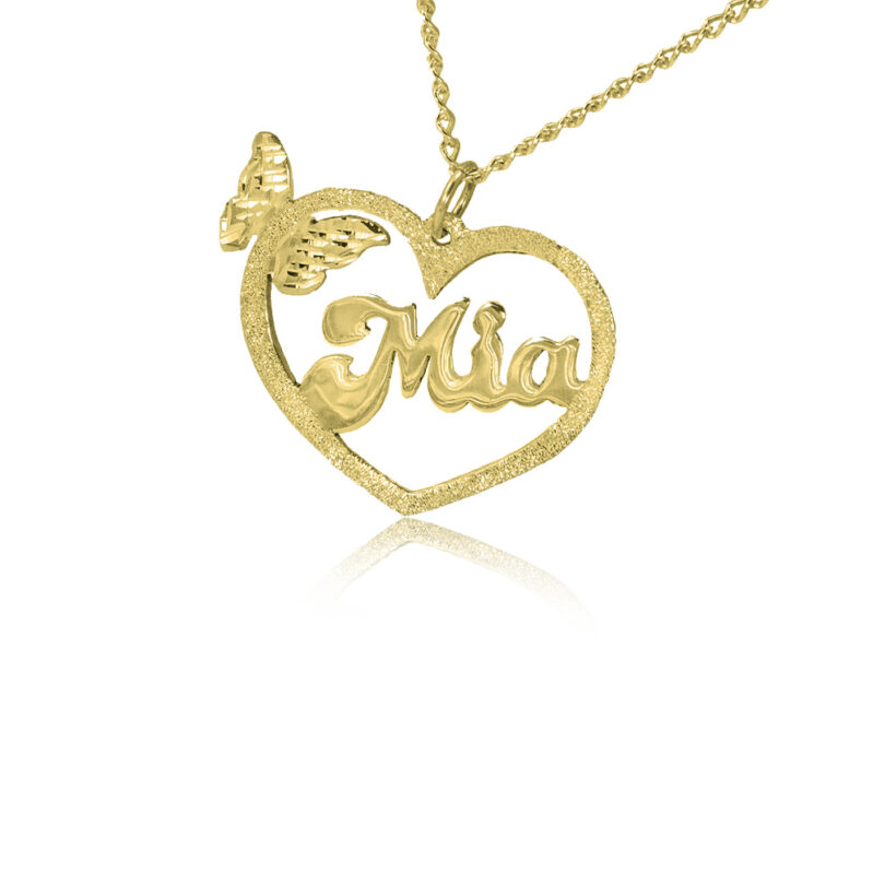 שרשרת עם שם זהב mia - תכשיטי ים אור